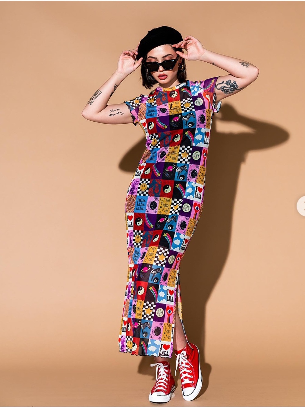 Dressed in Lala Colorful Patchwork Maxi Dress - Multicolor